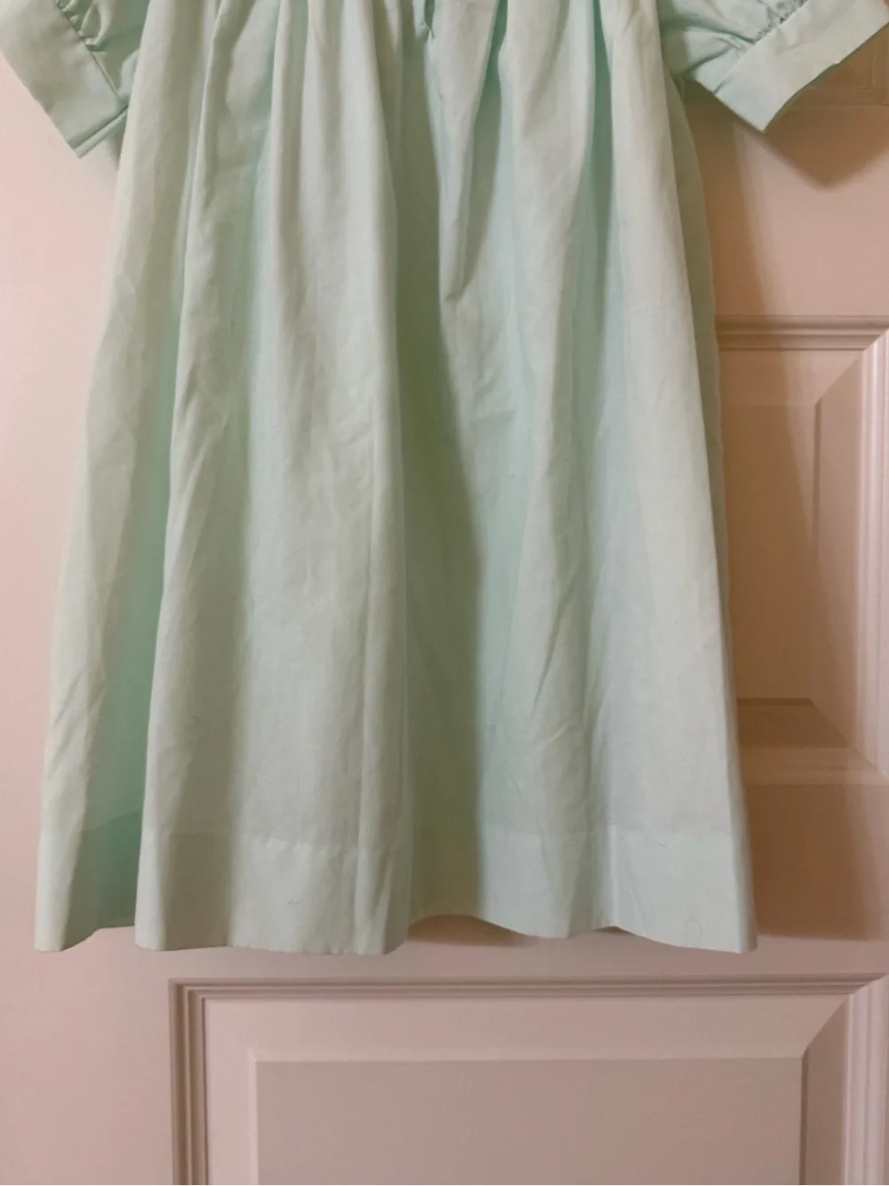 Lavender Blue 2T Mint Green Lace Collar Dress